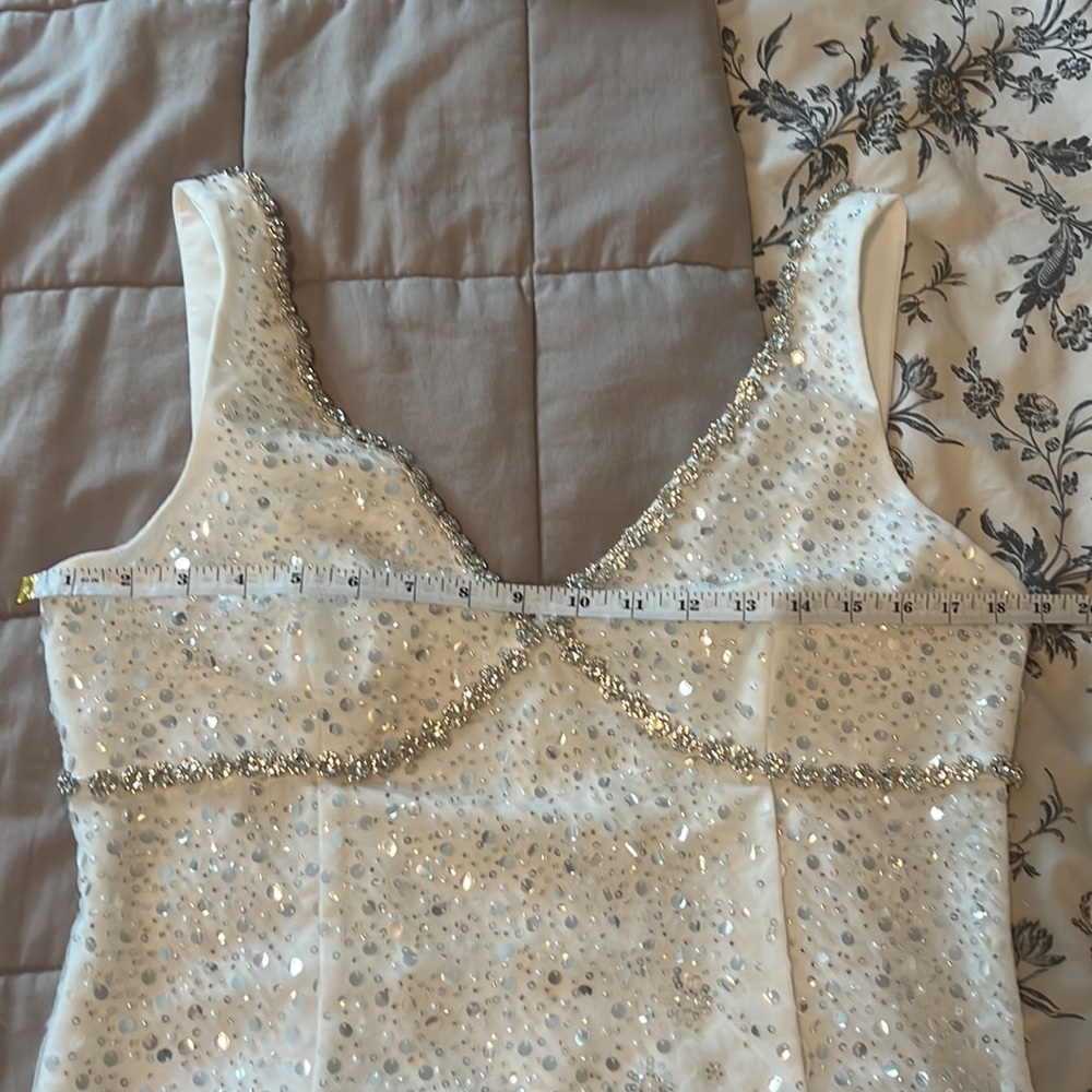 Self-Portrait White Mini Dress - Picture 9 of 11